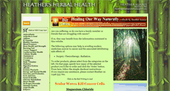 Desktop Screenshot of heathersherbalhealth.com