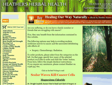 Tablet Screenshot of heathersherbalhealth.com